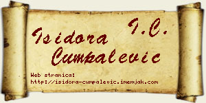 Isidora Cumpalević vizit kartica